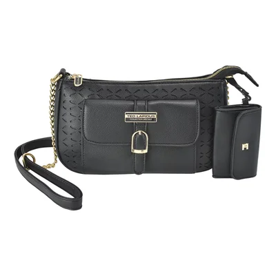 Bolsa Croosbody Negro Ted Lapidus para Mujer