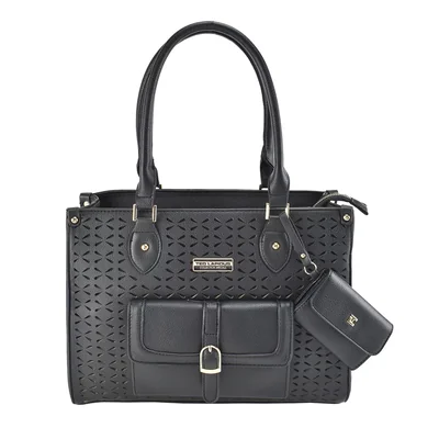 Bolsa Satchel Negro Ted Lapidus para Mujer