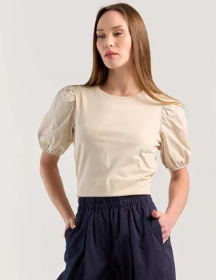 Blusa Petite Studio manga al codo para mujer