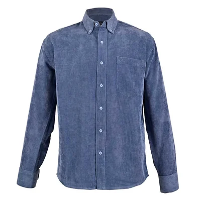 Camisa Casual Relaxed Fit de Pana Inviernal Cavalatti para Hombre