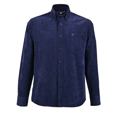 Camisa Casual Relaxed Fit de Pana Inviernal Cavalatti para Hombre