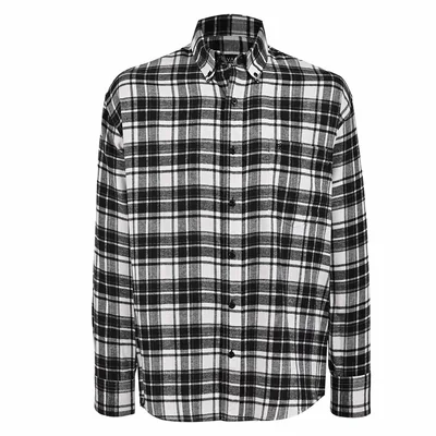 Camisa Casual Relaxed Fit en Franela Inviernal Cavalatti para Hombre