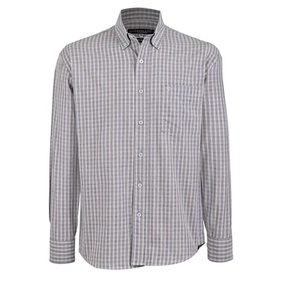 Camisa Casual Relaxed Fit Cavalatti Manga Larga para Hombre
