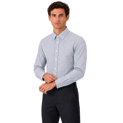 Camisa Blanca Combinada Formens para Hombre