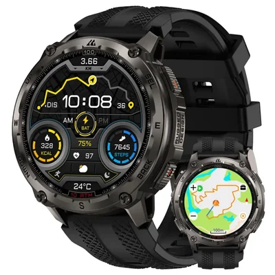 KOSPET Tank T4 Reloj Inteligente Hombre Acero Inoxidable GPS Militar