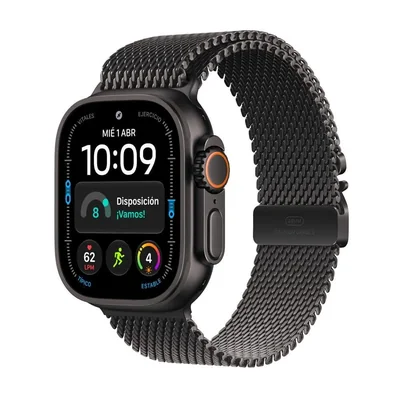 Apple Watch Ultra 4 GPS Cellular Caja Titanio Negro Correa Milanés