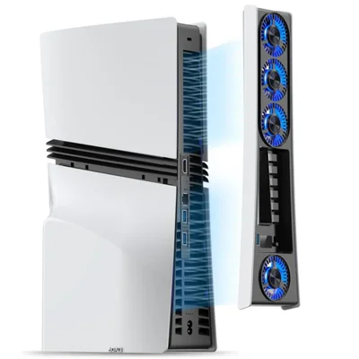 Ventilador de Refrigeración JUSPRO PS5 Pro 4 Ventiladores USB 3.0 Luz LED