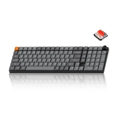 Teclado mecánico inalámbrico Keychron K17 Max con switches rojos