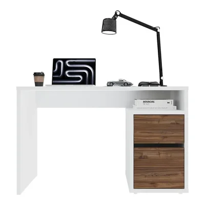 Escritorio adda 120x76x50cm con cajón y nicho con puerta mdp