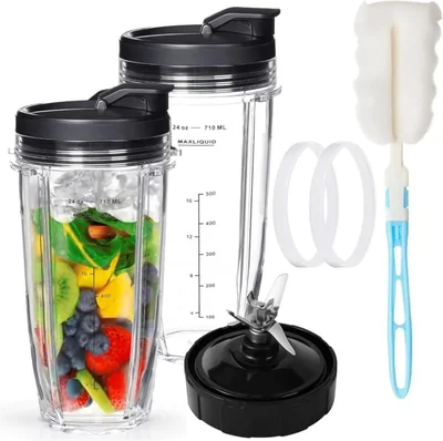 Juego Repuesto Ninja 8 Piezas Cuchilla Extractora 7 Aletas Vaso 24oz