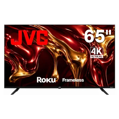 Pantalla Smart Tv JVC 65 Pulgadas Led 4k Uhd Roku Frameless Dolby Audio 4 Hdmi 2 Usb 1 Av Si65urf