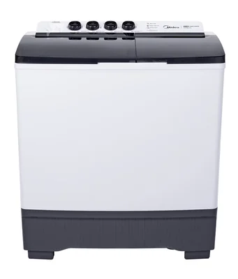 Lavadora Semiautomática Dos Tinas Midea 22 kg Twin Force Pulsator color Blanco