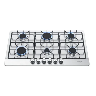 Parrilla de gas 6 quemadores 86 cm Acero Inoxidable EUROGAR EU6AI