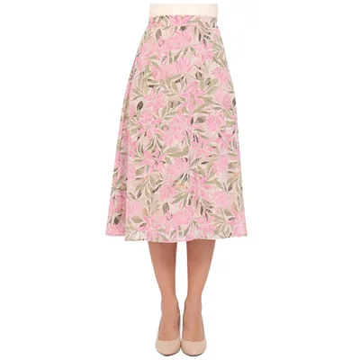 Falda Estampada Línea a Duplan para Mujer