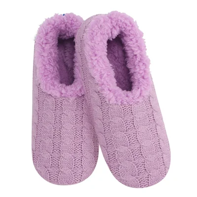 Pantuflas Snoozies Para Mujer Lavanda Talla M - Venta Internacional.