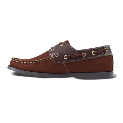 Mocasines Náuticos de Piel Rams Cottons Top-sider Marrón para Hombre