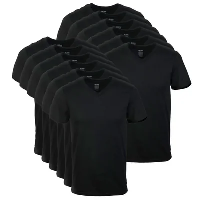 Camiseta Gildan G1103 para hombre negra paquete de 12 talla grande