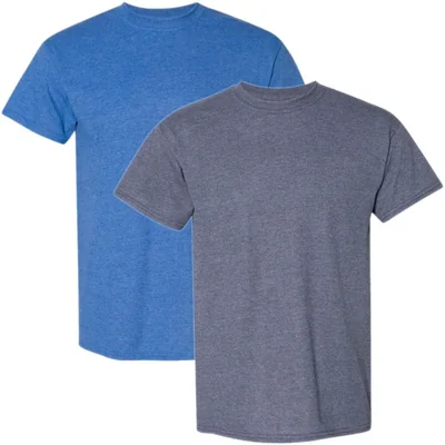 Camiseta Gildan DryBlend Pack de 2 (talla S) en colores Royal y Navy