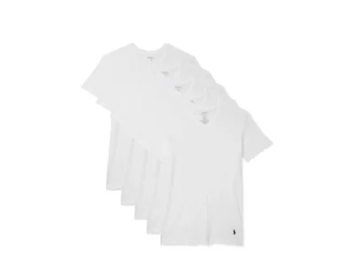 CAMISETA POLO RALPH LAUREN PACK DE 5 AJUSTE ENTALLADO CUELLO EN V TALLA SM