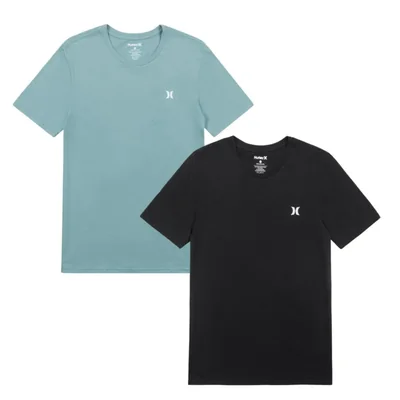 Playera Hurley Pack de 2 de Algodón con Cuello Redondo – Talla Grande