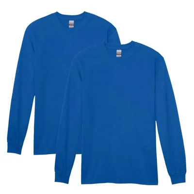 Camiseta Gildan G5400 Pack de 2 Azul Real Talla Grande