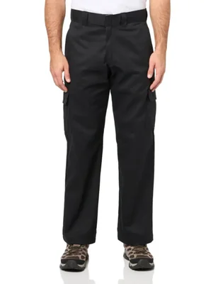 Pantalones Cargo Dickies 34x32 Negro Corte Relajado