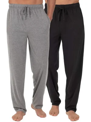 Pantalones Fruit of the Loom XXL Negro/Gris Ceniza