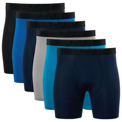 Pack de 6 calzoncillos tipo bóxer Gildan talla S negro/azul