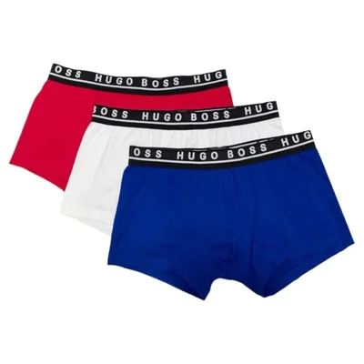 BOXER TRUNK HUGO BOSS COTTON PACK DE 3 PARA HOMBRE 50395259