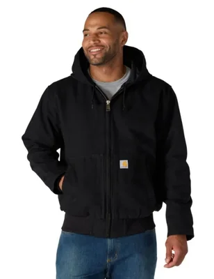 Abrigo Carhartt X-Large Tall negro Washed Duck
