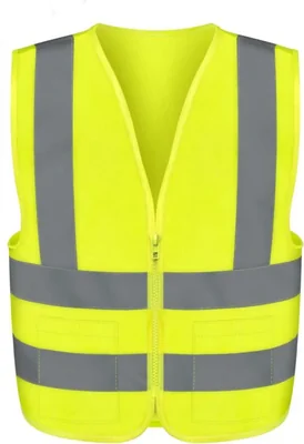 Chaleco de seguridad NEIKO XL amarillo neón de 2 bolsillos clase 2 ANSI
