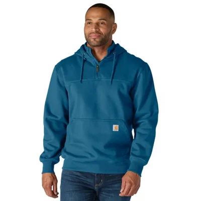Sudadera Carhartt Paxton XL de 1/4 de cremallera Azul Jaspeado
