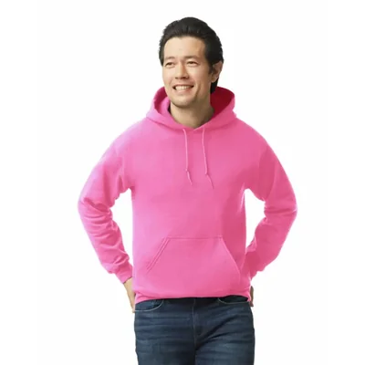 Sudadera con capucha Gildan G18500 Rosa Seguridad Talla XL