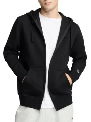 Sudadera con capucha y cremallera completa Champion negro talla M