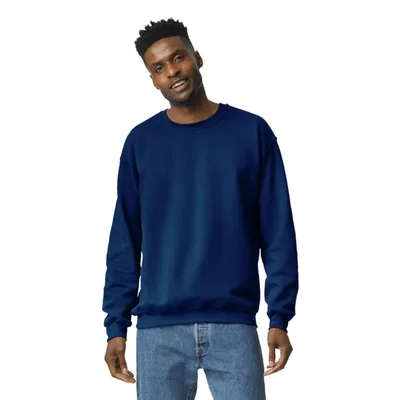 Sudadera Gildan XXX-Extra Grande Azul Marino Mezcla Pesada