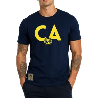 Playera Soccer Club America Retro Azul Hombre CAATS524115NV1