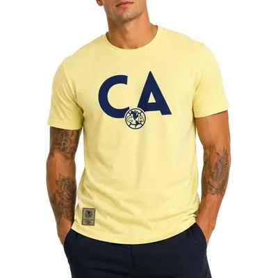 Playera Soccer Club America Retro Amarillo Hombre CAATS52411