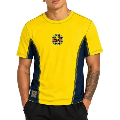 Playera Soccer Club America Y2K Amarillo Hombre CAATS525107Y