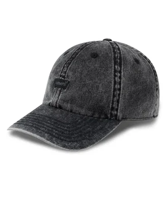 Gorra de béisbol Levi's Snow Wash negra talla única