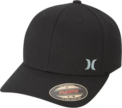 Gorra Hurley de Visera Curvada con Ajuste Elástico Negra S/M