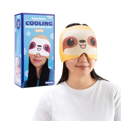 Gorro refrigerante para dolor de cabeza WHAT DO YOU MEME? con diseño de perezoso – Nuevo