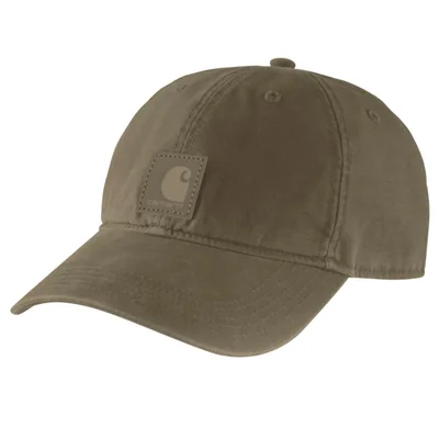 Gorra Carhartt Odessa de Cuero Sintético Burnished Logs Talla Única