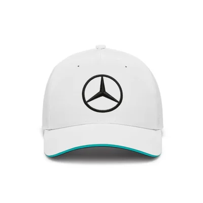 Gorra oficial del equipo Mercedes AMG Petronas F1 2024 - Blanca - Talla única