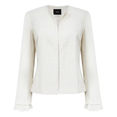 Saco de Jacquard con Ribetes Trenzados para Mujer Basel
