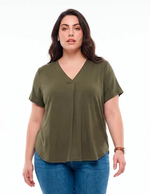Blusa manga larga para mujer