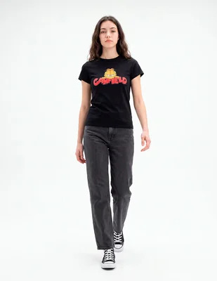 Playera manga corta playera licencia cuello redondo para mujer