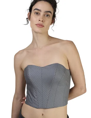 Blusa strapless manga Sin Manga para mujer