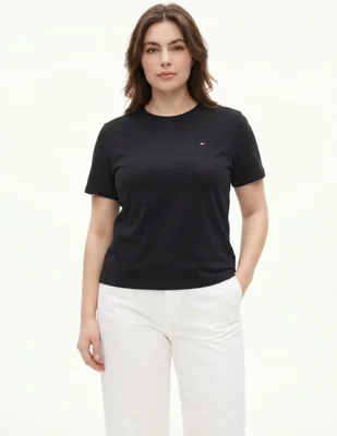 Playera manga corta cuello redondo para mujer