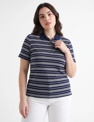 Playera tipo polo para mujer