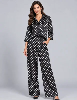 Conjunto Casual OTOÑO / INVIERNO de Satín para No aplica Mujer